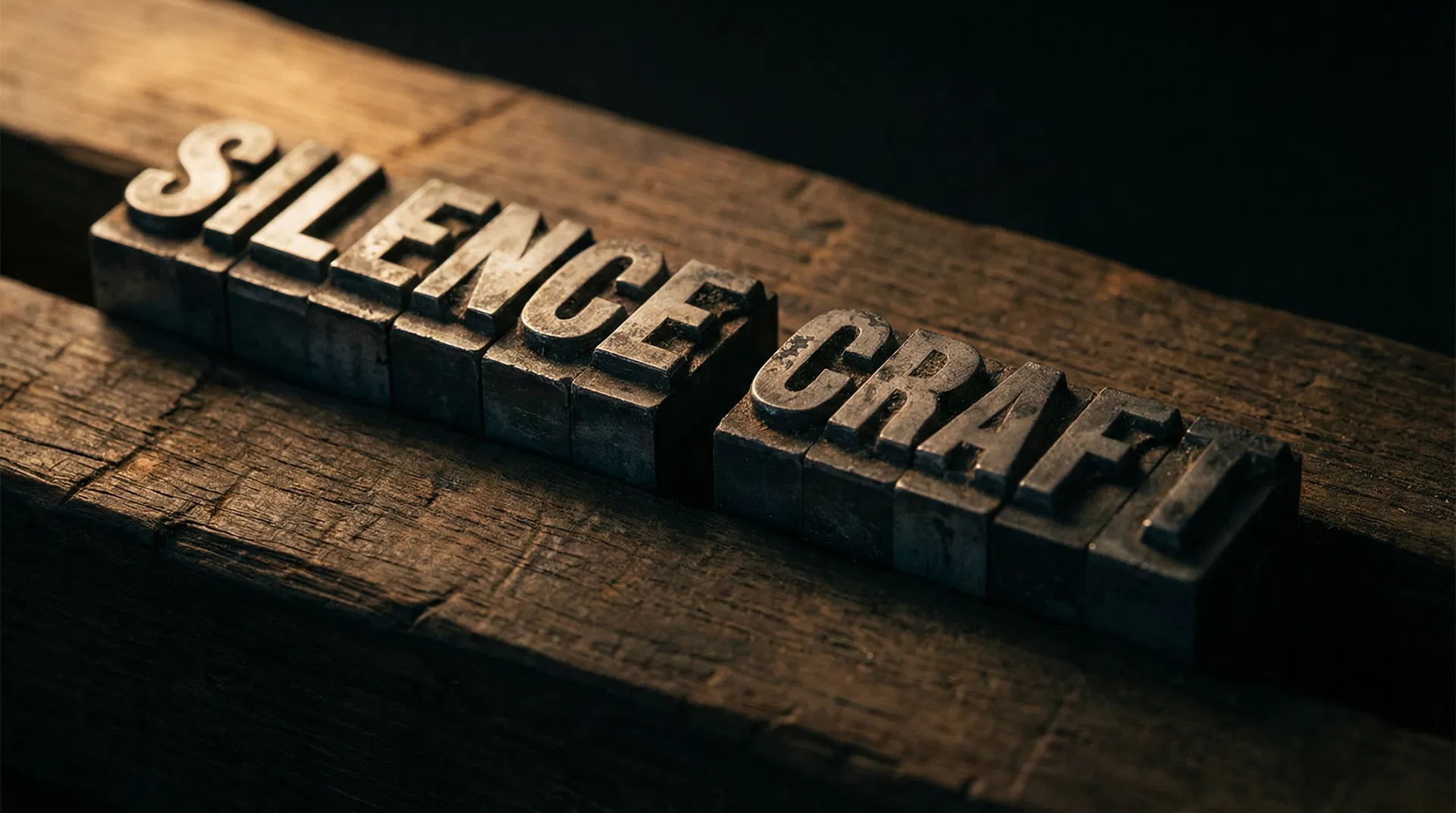 La tipografía habla en silencio.